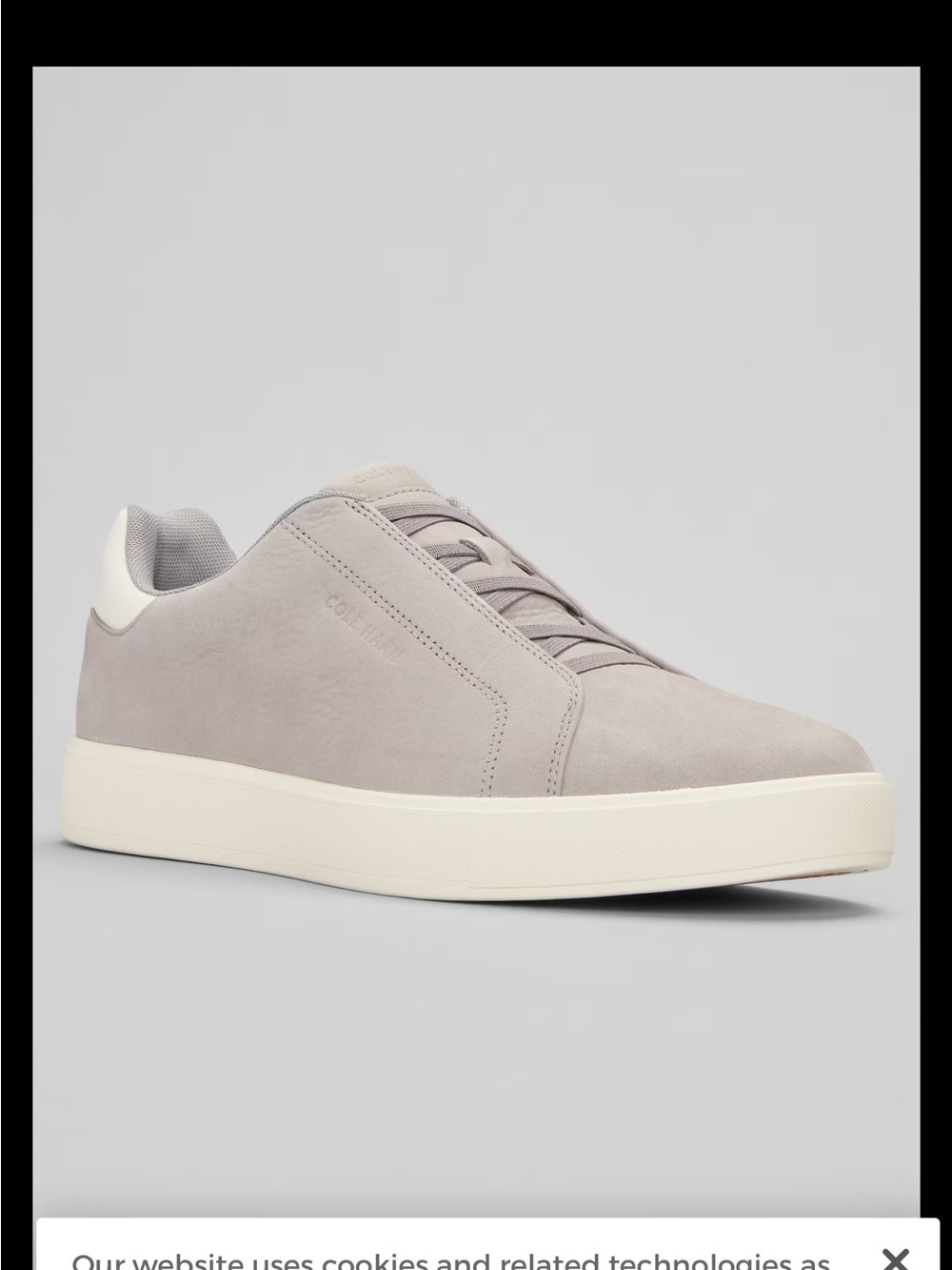 COLE HAAN LOW TOP LEATHER GRAND PRO SNEAKERS TAN COLOR SZ 8.5